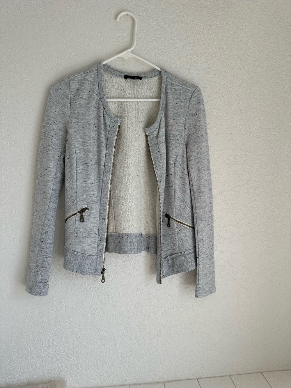Light Gray Women's Zip-Front Jacket